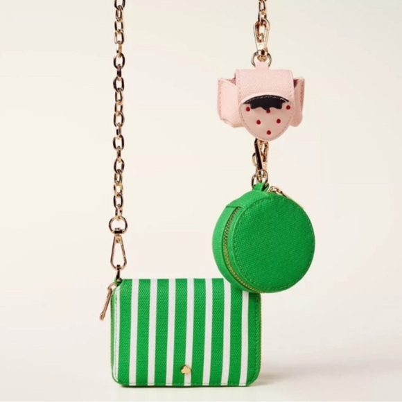 kate spade Other - Kate Spade Green and Pink Geometric Bag